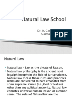 Natural Law School: Dr. D. Ganesh Kumar Assistant Professor