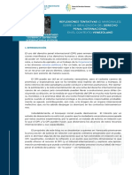 2021 11 22. Reflexiones Tentativas o Marginales Sobre La Idealizacion Del Derecho Penal Internacional en El Contexto Venezolano