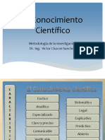 El Conocimiento Científico