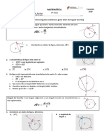 Ângulos em relação à circunferência