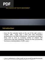 Mechanics of Tooth Movement