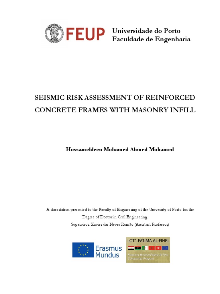 Seismic Risk of RC Frames with Infill | PDF | Reliability Engineering ...