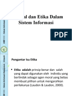 BAB-IV Isu Sosial Dan Etika Dalam Sistem Informasi