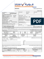 Motor Vehicle Insurance Proposal