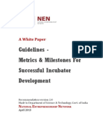 A White Paper_Metrics Milestones for Incubators