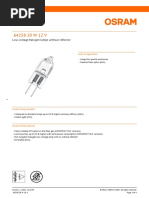 Product Datasheet: Low-Voltage Halogen Lamps Without Reflector