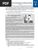 Analytical Listening in Problem Solving: Lesson