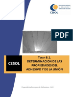 Tema 6.1. Determinación de Las Propiedades Del Adhesivo y de La Unión