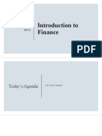 Introduction To Finance: FIN 301 - 002 EP 12