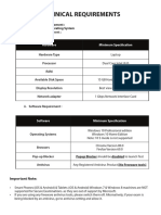 Minimum Technical Requirements