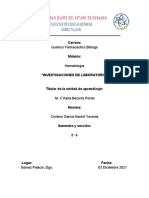 Investigación de Hematología - Cordero García Karent Y.