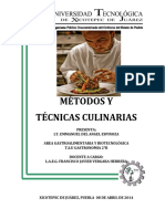 Métodos y Técnicas Culinarias Manual 