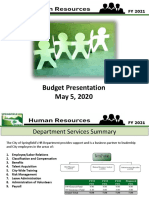HR Budget Presentation