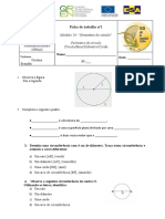 01 Perímetro Do Círculo Círculo Raio Diâmetro Corda