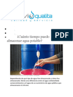 Cuanto Tiempo Puedo Almacenar Agua