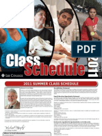 Summer 2011 Credit Class Schedule