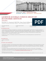 Licence Double Cursus Droit Et Economie-Gestion