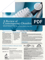 A Review of Contemporary Dentifrices