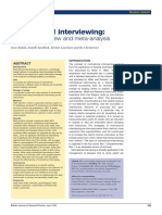 Motivational Interviewing:: A Systematic Review and Meta-Analysis