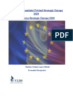 Realizările României privind strategia Europa 2020. Viitoarea Strategie Europa 2030