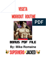 Vegeta Workout Routine: Bonus PDF