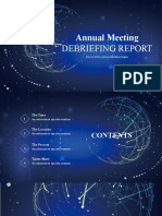 Annual Meeting: Debriefing Report