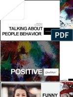 Talking About People Behavior: Goldleaf English Course