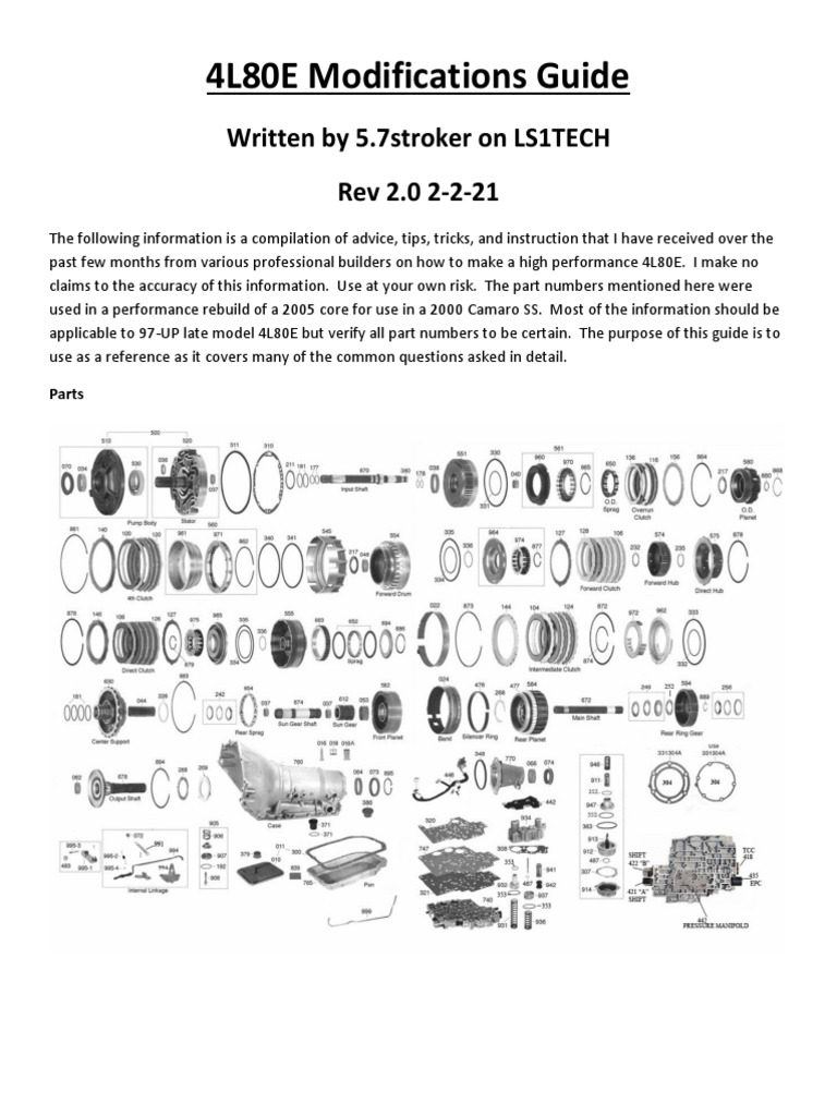4L80E Modifications Guide v2 | PDF | Electrical Connector