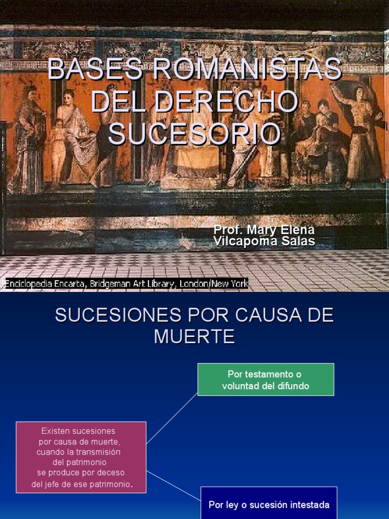 Sucesiones Testamentarias en Derecho Romano | PDF | Voluntad y ...