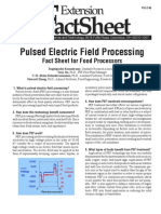 Pulsed Electric Field Processing: Fact Sheet For Food Processors