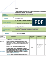 Unit: Sequence01: Time Allowed:: Interacting, Interpreting and Producing