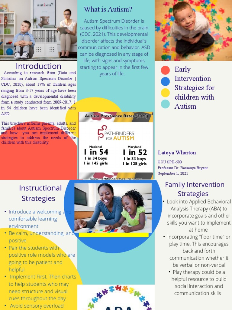 Early Intervention Strategies for Autism | PDF | Autism Spectrum ...