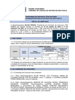 183º Concurso de Provas e Títulos para Ingresso Na Magistratura Do Estado de São Paulo