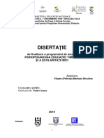 Optimizarea Dezvoltării Socio-emoţionale a Preşcolarilor Prin - Disertatie PDF