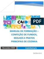 Manual de Formação - Confeção de Fungos, Molhos e Pratos Principais de Cozinha