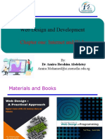 Web Design and Development Chapter One: Internet and Web