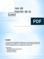 Acciones de Fiscalizacion de La Sunat