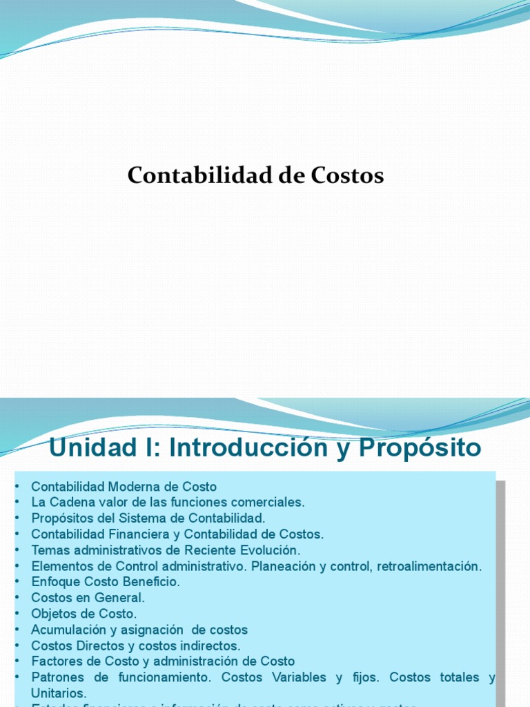Contabilidad de Costos: Fundamentos y Métodos | PDF | Costo ...