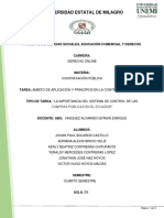 Ámbito de Aplicación y Principios en La Contratación Pública