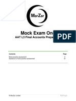 Acorn AAT L3 FinalAccountsPreparation MockExamOne