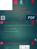 HC1234: Medical: Terminology/Language