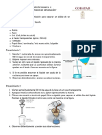 Métodos de separación en química