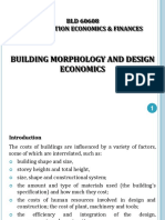 Buildings Morphology and Design Economics