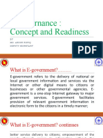 E-Governance Concept and Readiness