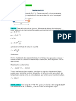 Ley de Coulomb y Ley de Ohm.