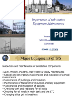 Importance of Sub-Station Equipment Maintenance: Presented by MD - Golam Mowla XEN (G&P)