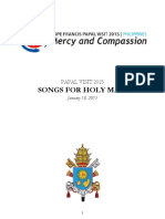 Songs for Papal Visit 2015