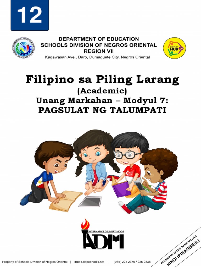 FIL 12 LA Q1 Module 7 Final For Teacher | PDF