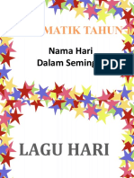 Matematik Tahun 1 Nama Hari