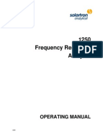 1250 Frequency Response Analyzer Operating Manual